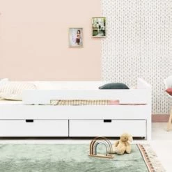 Bopita Têtes De Lits Et Accessoires De Lits Enfants Tiroir 90x100 Blanc En MDF 13 Bopita Têtes De Lits Et Accessoires De Lits Enfants Tiroir 90x100 Blanc En MDF -Lits bébé Soldes tiroir 90x100 blanc en mdf 4