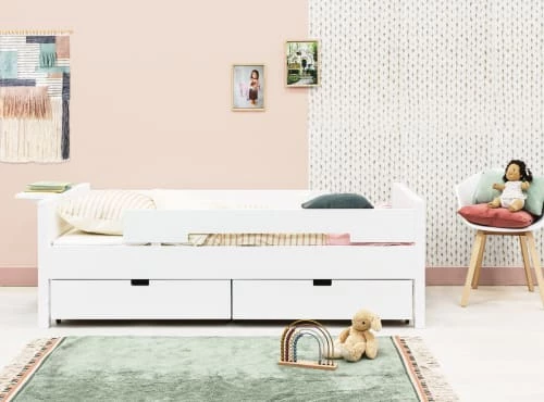 Bopita Têtes De Lits Et Accessoires De Lits Enfants Tiroir 90x100 Blanc En MDF 8 Bopita Têtes De Lits Et Accessoires De Lits Enfants Tiroir 90x100 Blanc En MDF – Image 6