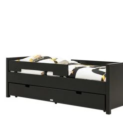 Bopita Têtes De Lits Et Accessoires De Lits Enfants Tiroir 90x200 Noir Mat En MDF 8 Bopita Têtes De Lits Et Accessoires De Lits Enfants Tiroir 90x200 Noir Mat En MDF -Lits bébé Soldes tiroir 90x200 noir mat en mdf 2
