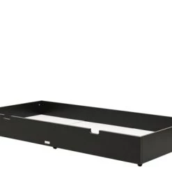 Bopita Têtes De Lits Et Accessoires De Lits Enfants Tiroir 90x200 Noir Mat En MDF