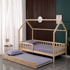 Happy Garden Têtes De Lits Et Accessoires De Lits Enfants Tiroir De Lit 190x90cm En Bois -Lits bébé Soldes tiroir de lit 190x90cm en bois 3