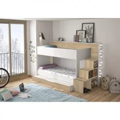Gami Têtes De Lits Et Accessoires De Lits Enfants Tiroir De Lit 90x200 Blanc Naturel -Lits bébé Soldes tiroir de lit 90x200 blanc naturel 3