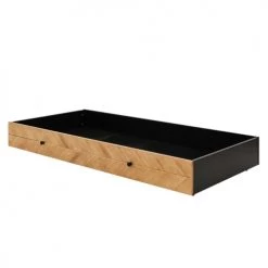 Bopita Têtes De Lits Et Accessoires De Lits Enfants Tiroir De Lit 90x200 Noir Naturel Naturel