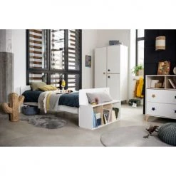 Sauthon Têtes De Lits Et Accessoires De Lits Enfants Tiroir De Lit évolutif 32x102x40cm En Bois Blanc -Lits bébé Soldes tiroir de lit evolutif 32x102x40cm en bois blanc 3