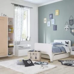 Maisons Du Monde Têtes De Lits Et Accessoires De Lits Enfants Tiroir De Lit évolutif Blanc à Roulettes 125x95x22 -Lits bébé Soldes tiroir de lit evolutif blanc a roulettes 125x95x22 1000 6 38 206063 5