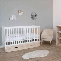 Home Maison Têtes De Lits Et Accessoires De Lits Enfants Tiroir Pour Lit Enfant Java En Bois Blanc 140x62x14 -Lits bébé Soldes tiroir pour lit enfant java en bois blanc 140x62x14 2