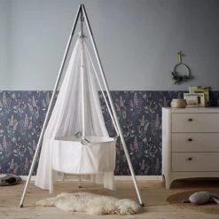 Lignea Kids Lits Bébé Voile Blanc Berceau Suspendu -Lits bébé Soldes voile blanc berceau suspendu 1